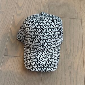 Michael Kors Kids Monogram Black and White Cap